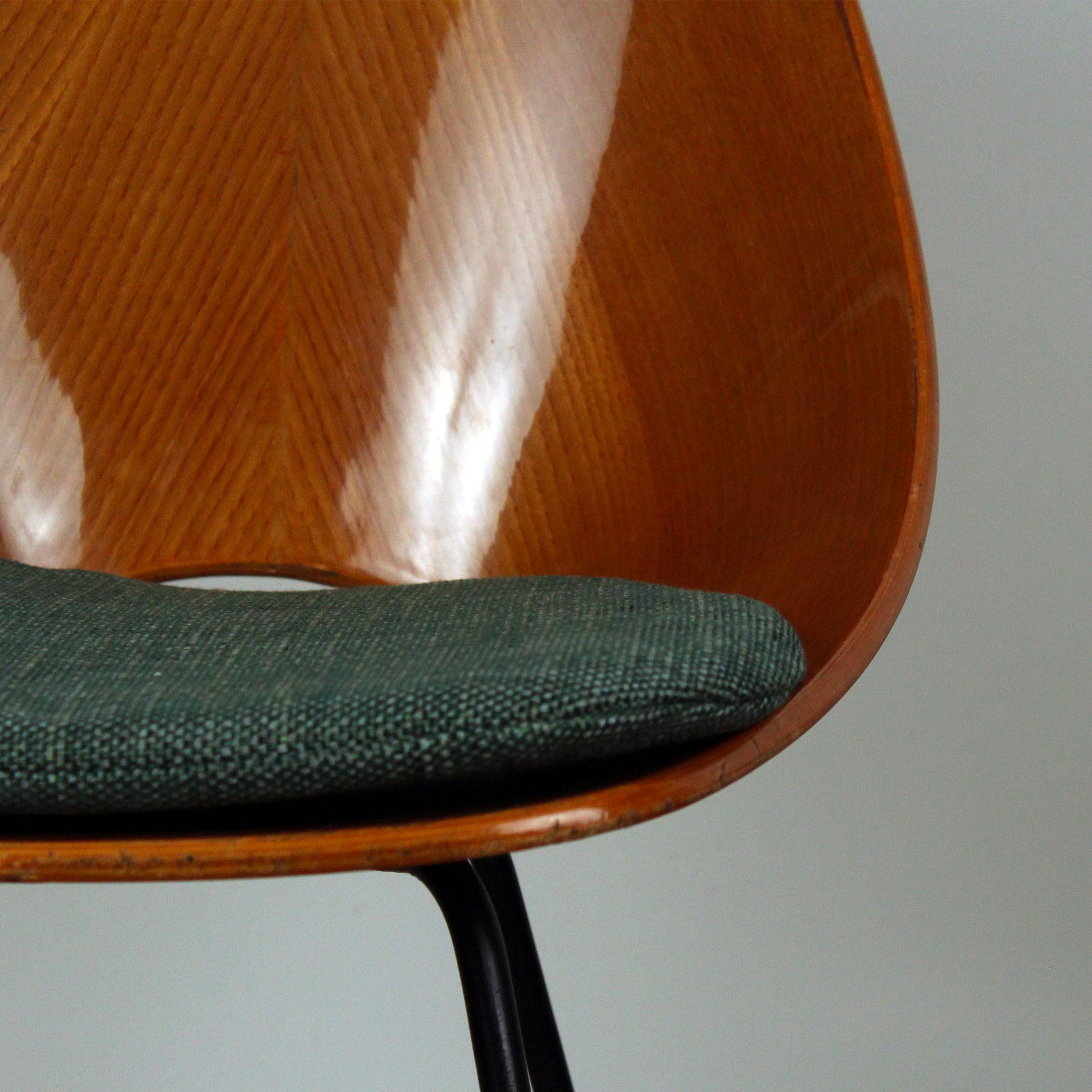 Vittorio Nobili Midcentury Beech Wood Medea Dining Room Chairs, 1956, Set of 6 For Sale 9