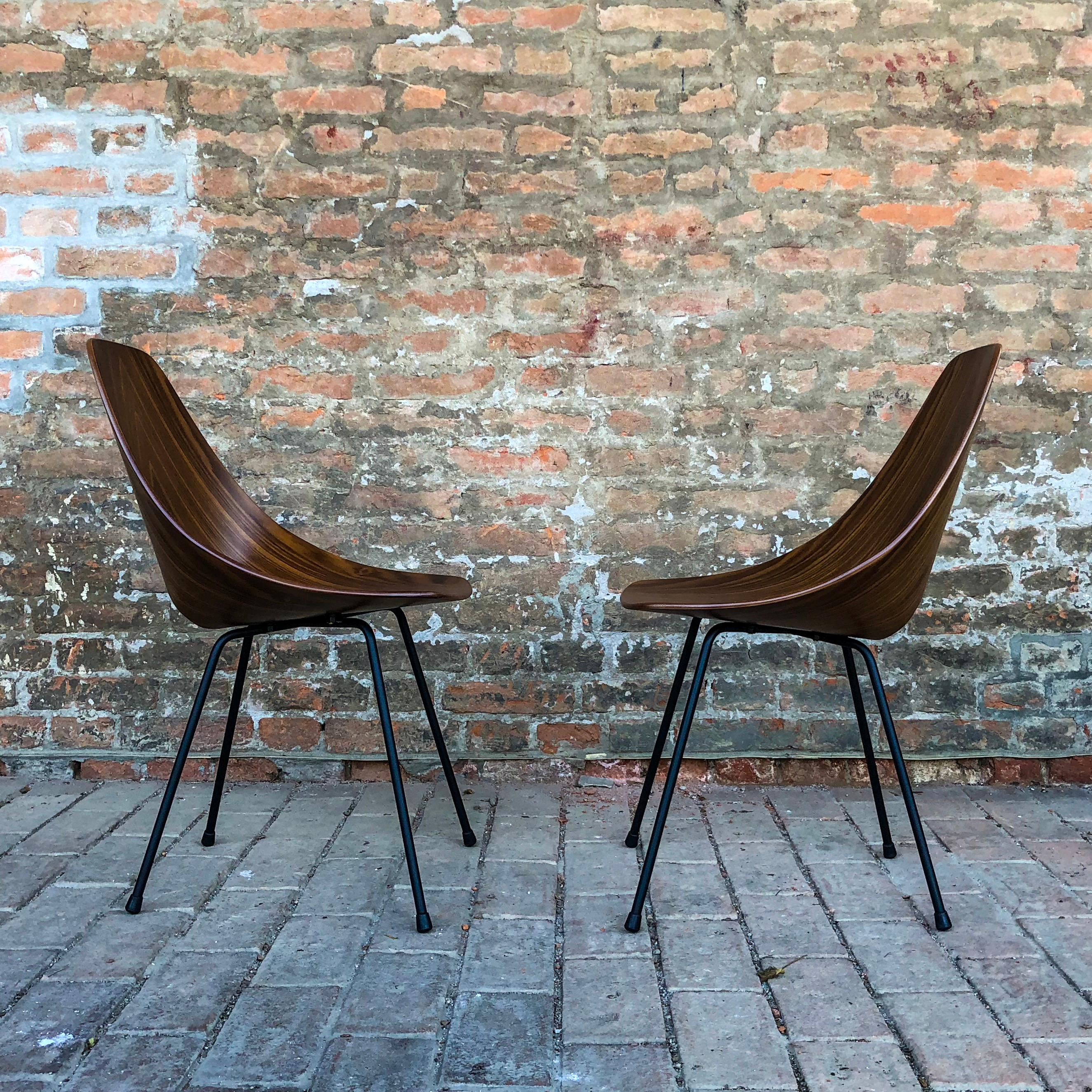 Vittorio Nobili Midcentury Teak Medea Dining Room Chairs, 1956, Set of Six For Sale 4