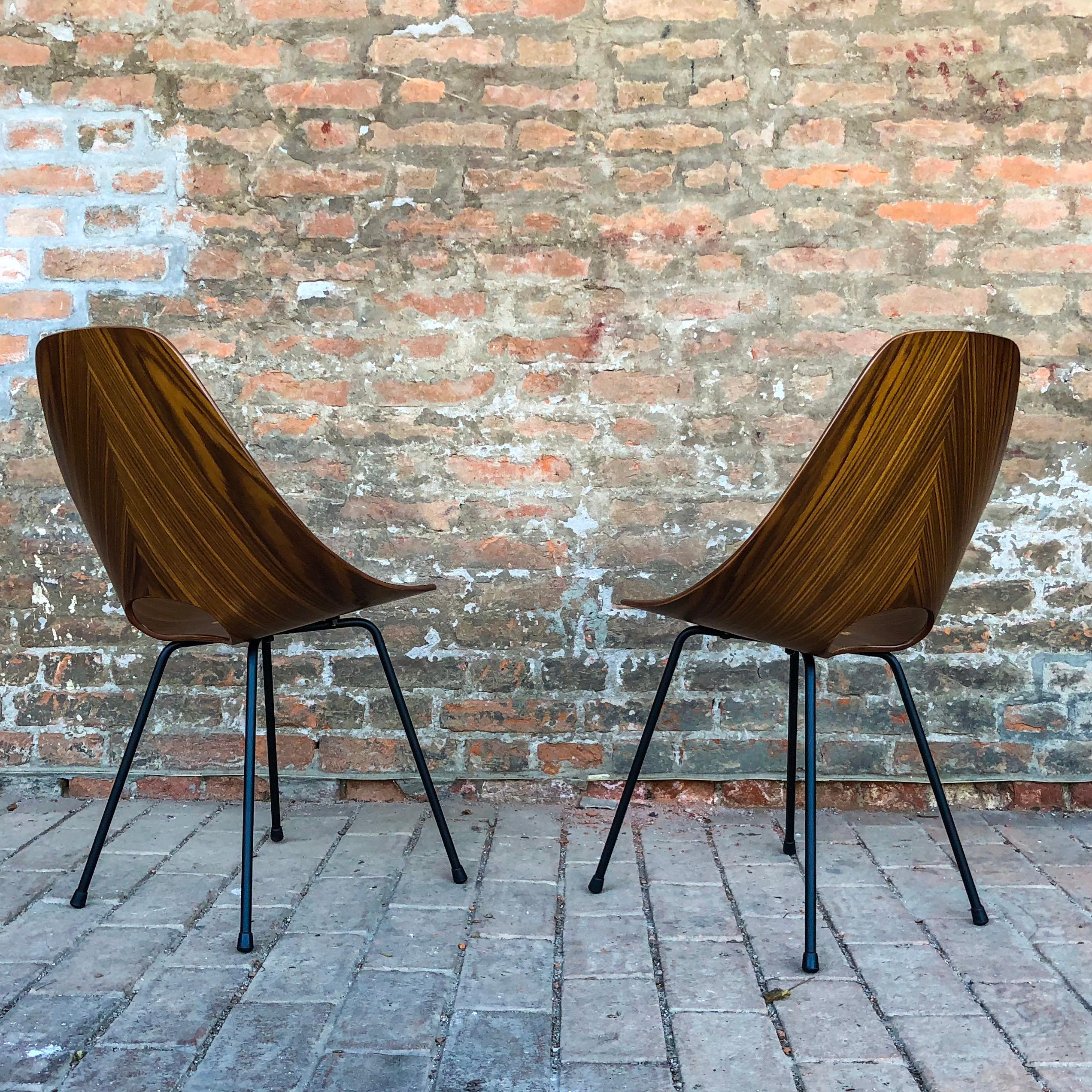 Vittorio Nobili Midcentury Teak Medea Dining Room Chairs, 1956, Set of Six For Sale 5