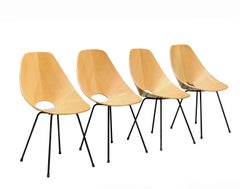 Vittorio Nobili for F.lli Tagliabue Set of 4 "Medea" Chairs, Italy 1950s