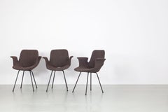 Vittorio Nobili Set of Three Italian "Medea" Armchairs, 1960s