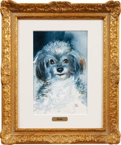 « Portrait de Pasta », étude à la gouache moderniste italienne d'un Malte