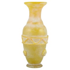 Vittorio Rigattieri for Seguso/Murano, Italy. Large art glass vase.