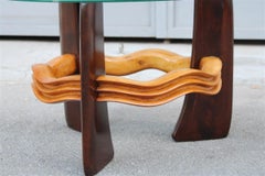 Vittorio Valabrega Art Deco Futurist Coffee Table 1930 Maple and Walnut Italian