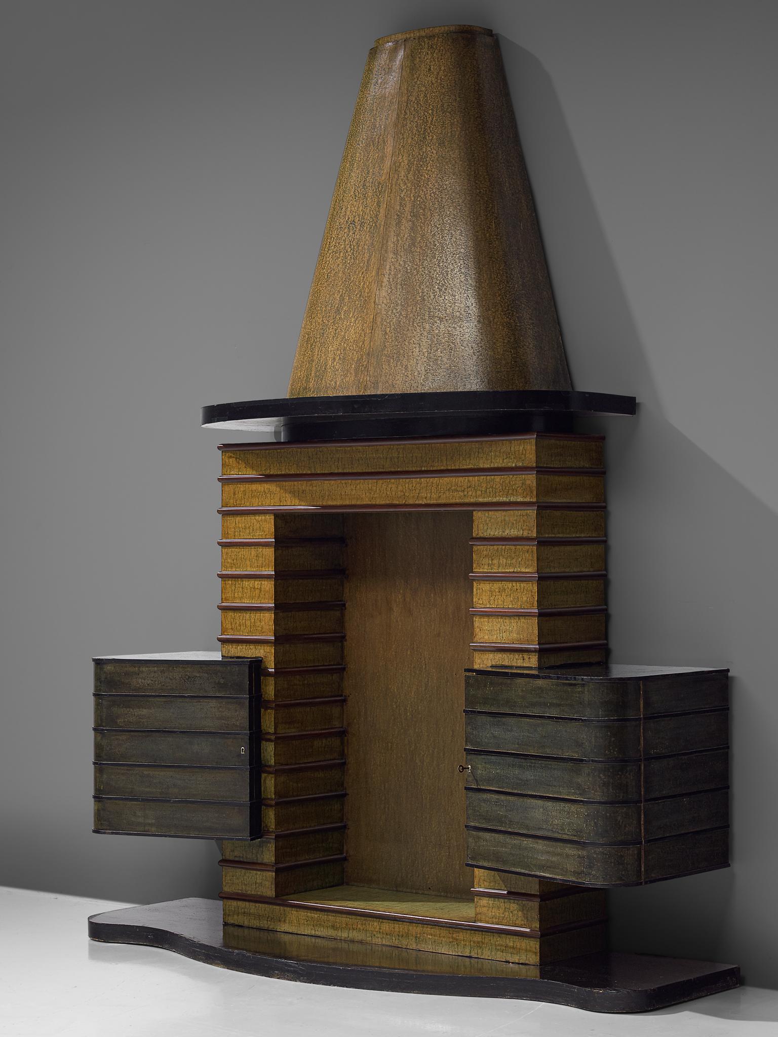 Italian Vittorio Valabrega Bar Cabinet, 1930s