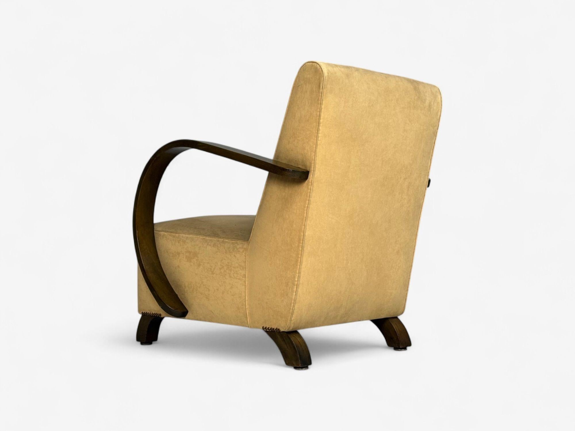 Vittorio Valabrega, velours beige, bentwood, chaises longues, Italie, années 1940 en vente 4
