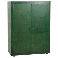 Vittorio Valabrega Cabinet Green Wood, 1950s