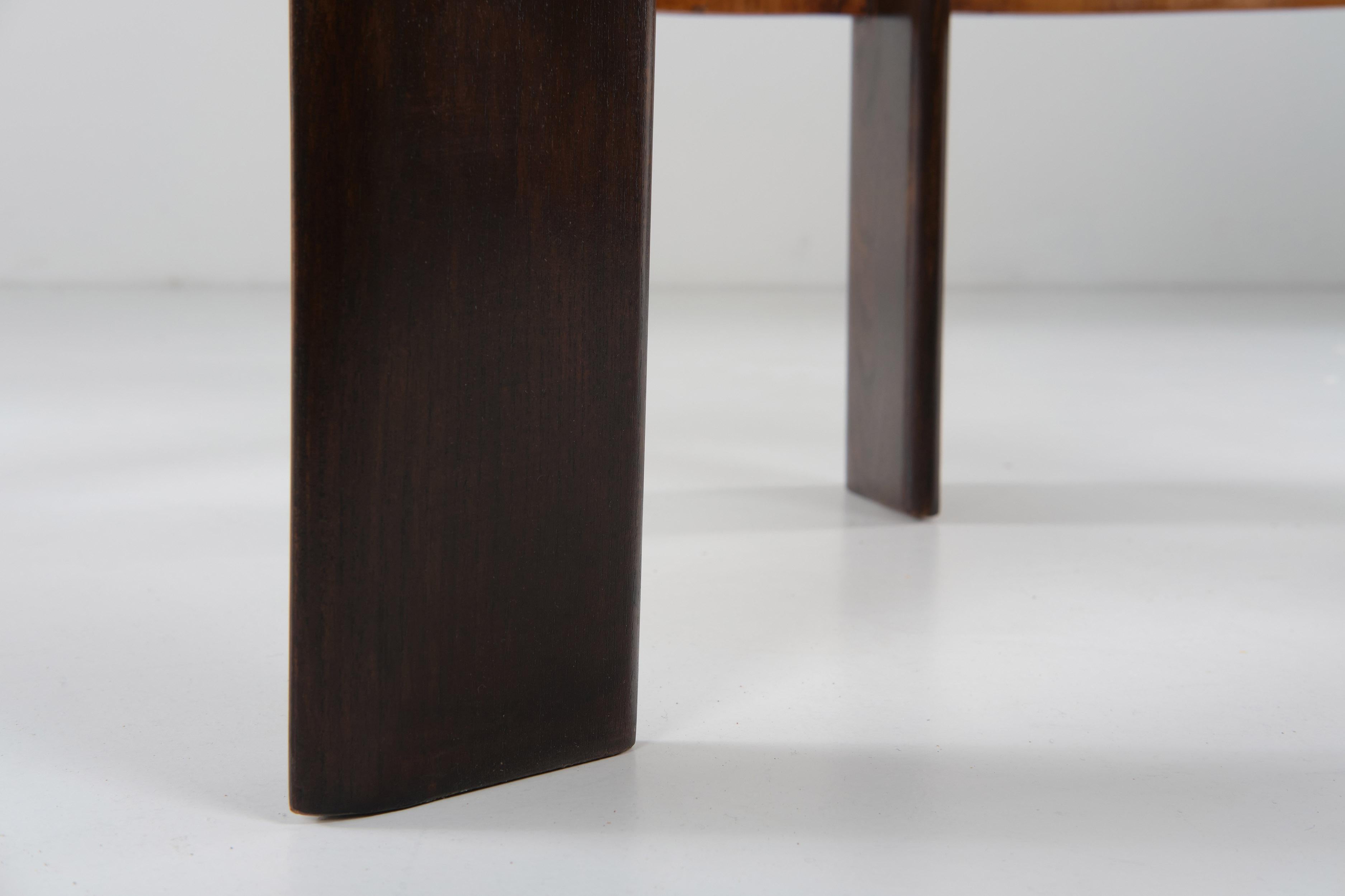 Verre Table basse Vittorio Valabrega en Wood Wood et verre, 1940 circa en vente