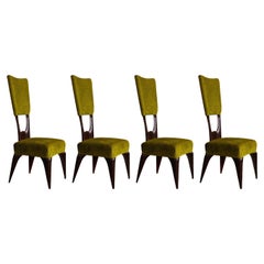 Vittorio Valabrega, Esszimmerstühle, 4er-Set, 1950