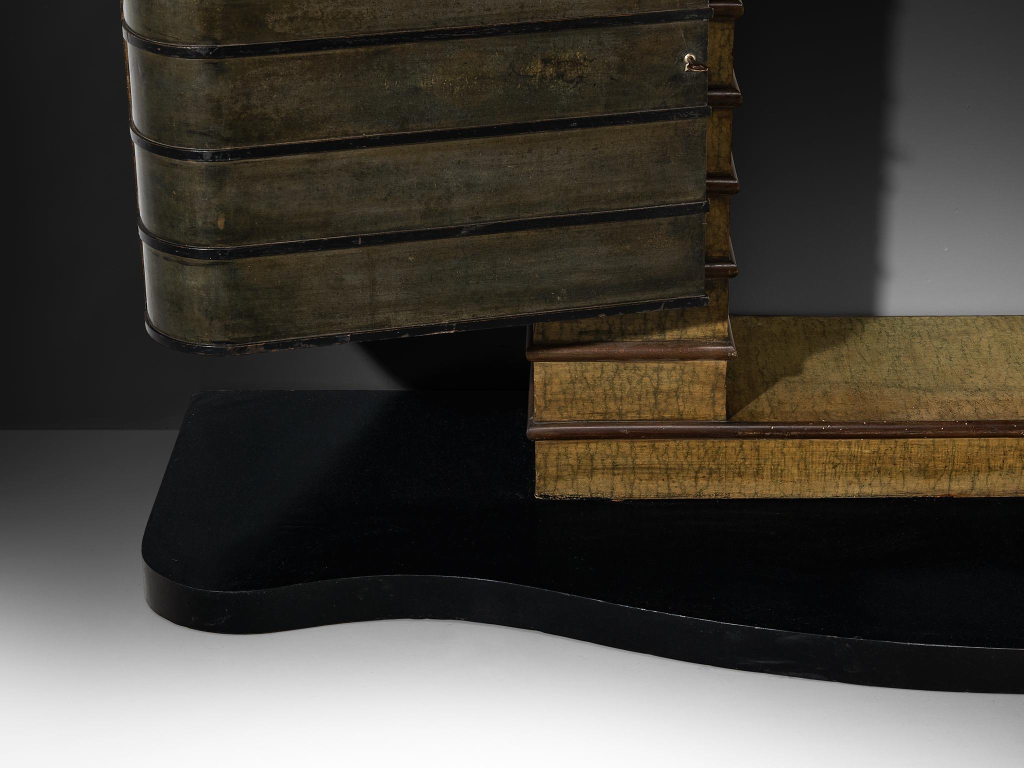 Seltener Barschrank von Ernesto Valabrega für Vittorio Valabrega (Italienisch) im Angebot