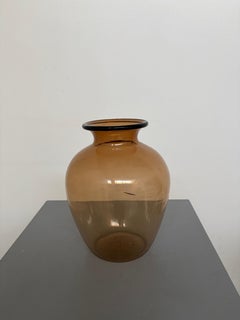 Vittorio Zecchin Attributed Murano Amber Glass Vase