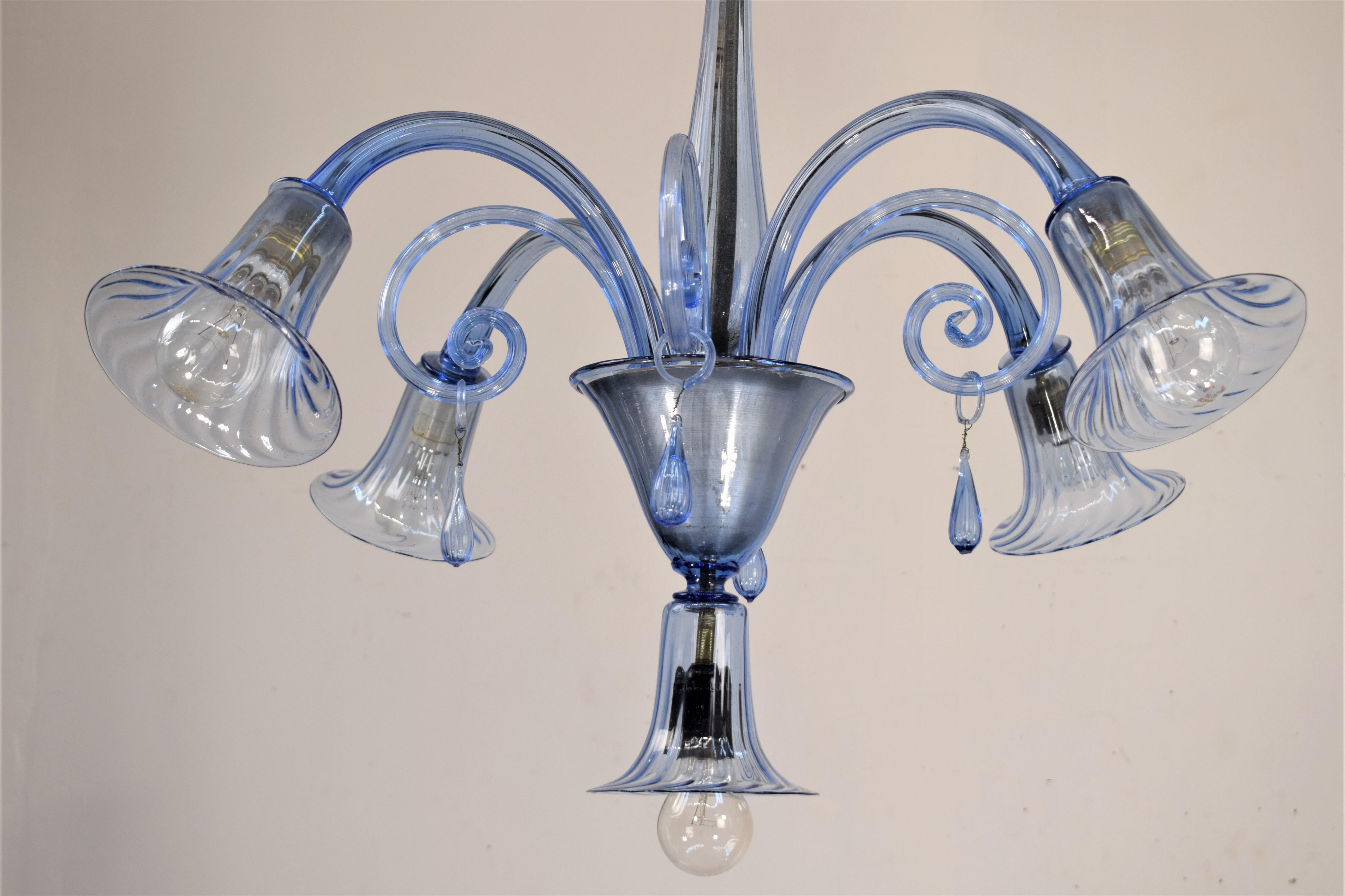 Vittorio Zecchin for MVM Cappellin, Murano Glass Chandelier, 1930s 3