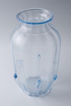 Vittorio Zecchin Murano Glass Vase, Hand-Crafted, 28cm Tall, 1930