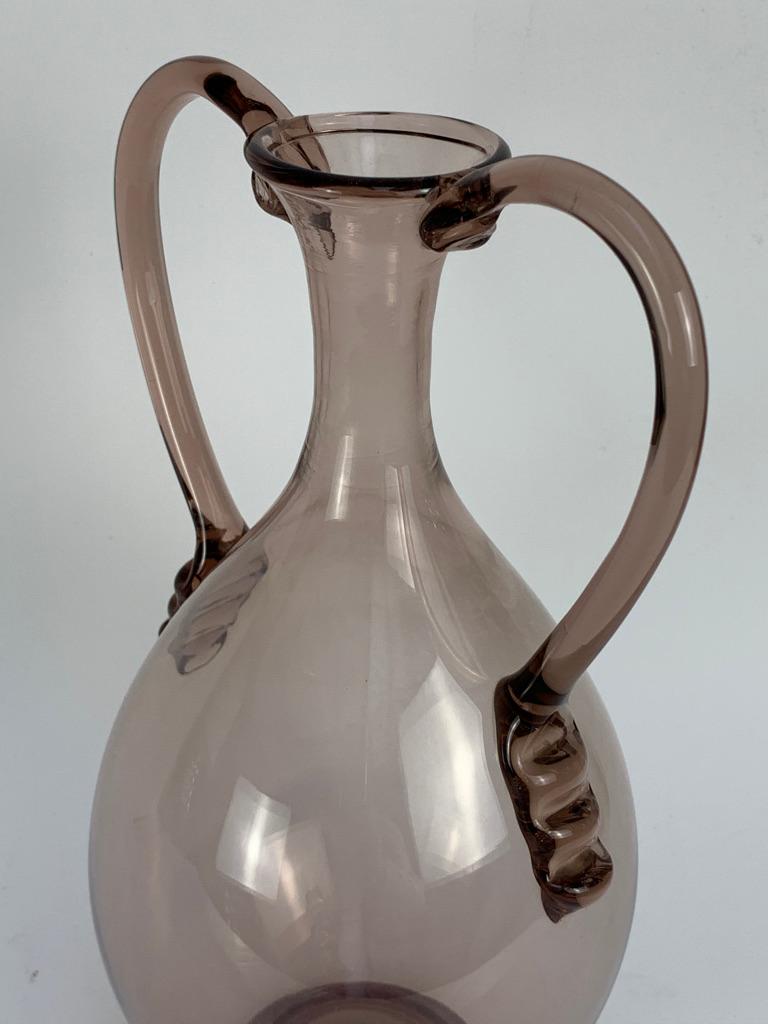 Vittorio Zecchin für Venini Vase aus mundgeblasenem Muranoglas, signiert, Anfang des 20. Jahrhunderts im Angebot 6