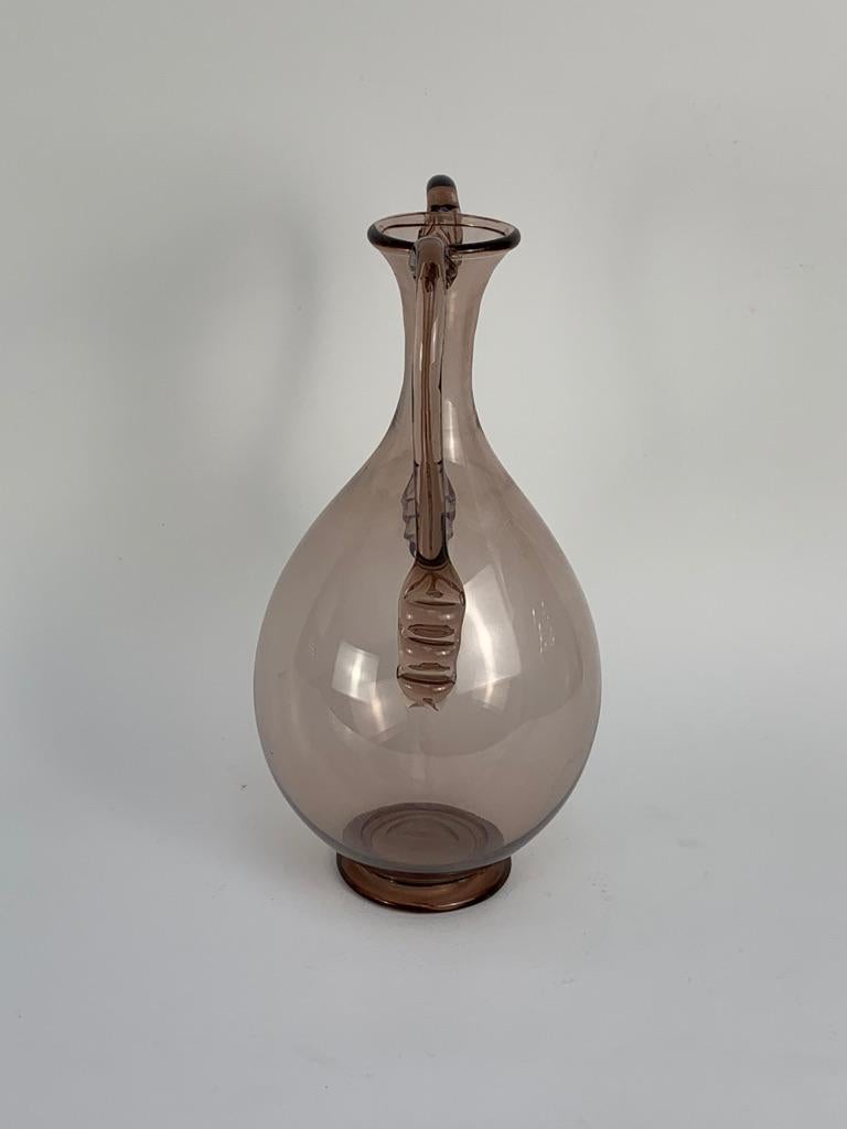 Vittorio Zecchin für Venini Vase aus mundgeblasenem Muranoglas, signiert, Anfang des 20. Jahrhunderts im Angebot 1
