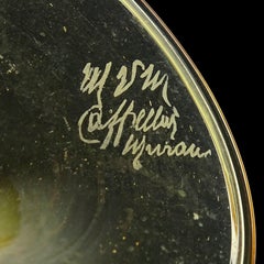 Vittorio Zecchin MVM Capellin Murano Soffiato Straw Color Italian Art Déco Glass