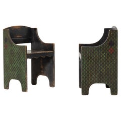 Vittorio Zecchin Pair of Armchairs from Early 1920s, Italy