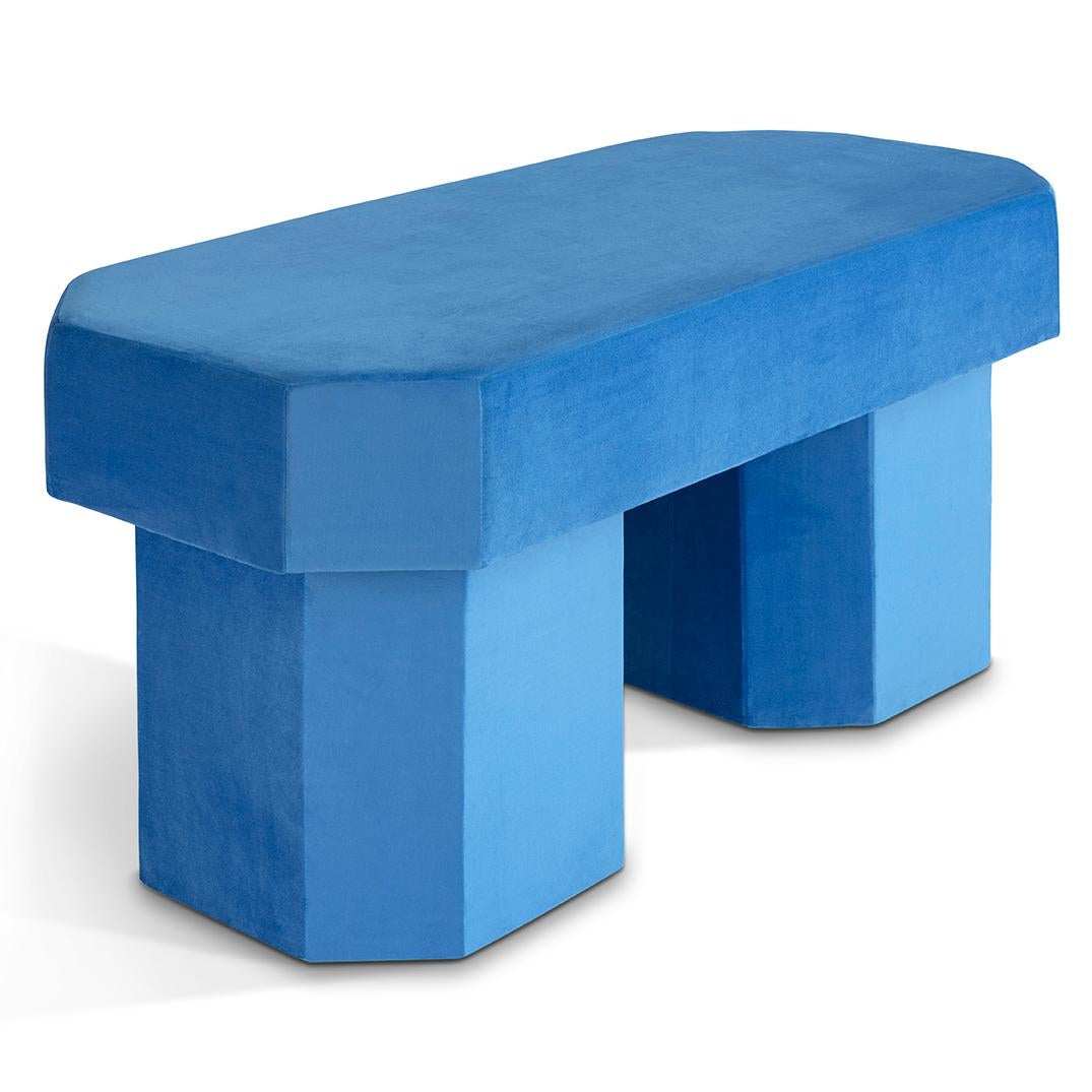 Viva Blue Bench by Houtique For Sale 5