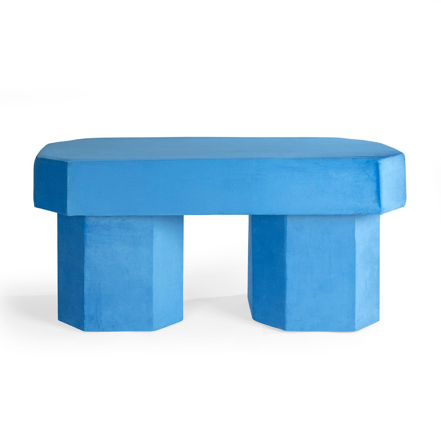 Viva Blue Bench by Houtique For Sale 1
