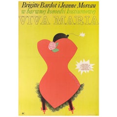 "Viva Maria!" 1966 Polish A1 Film Poster
