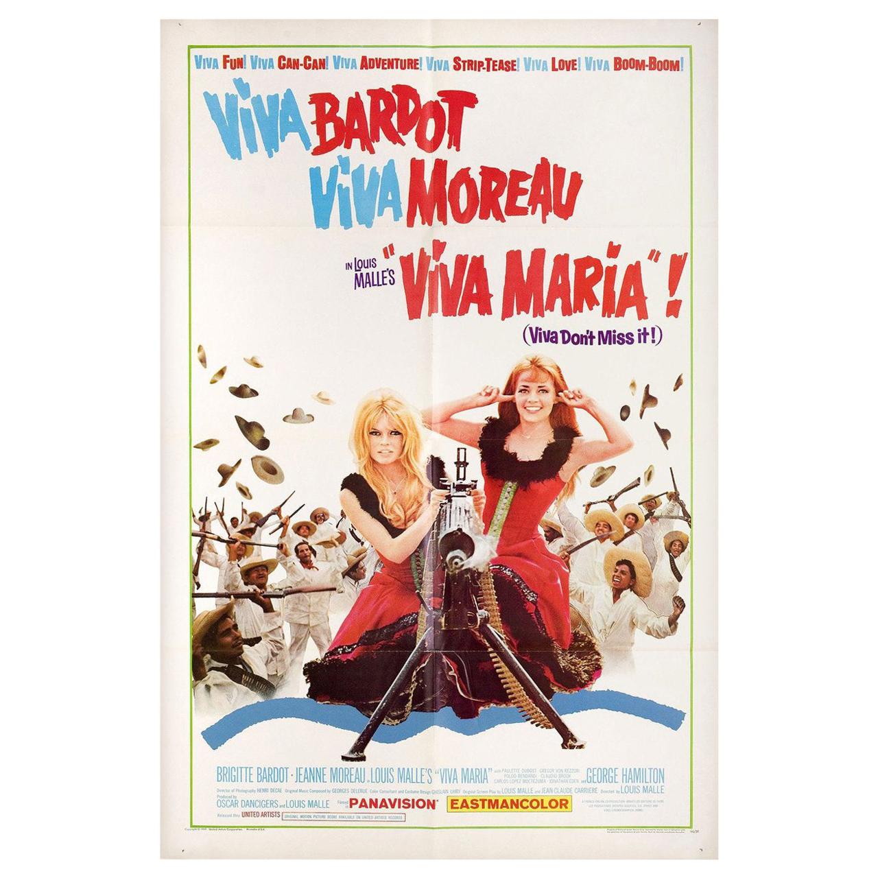 Viva Maria! 1966 U.S. One Sheet Film Poster