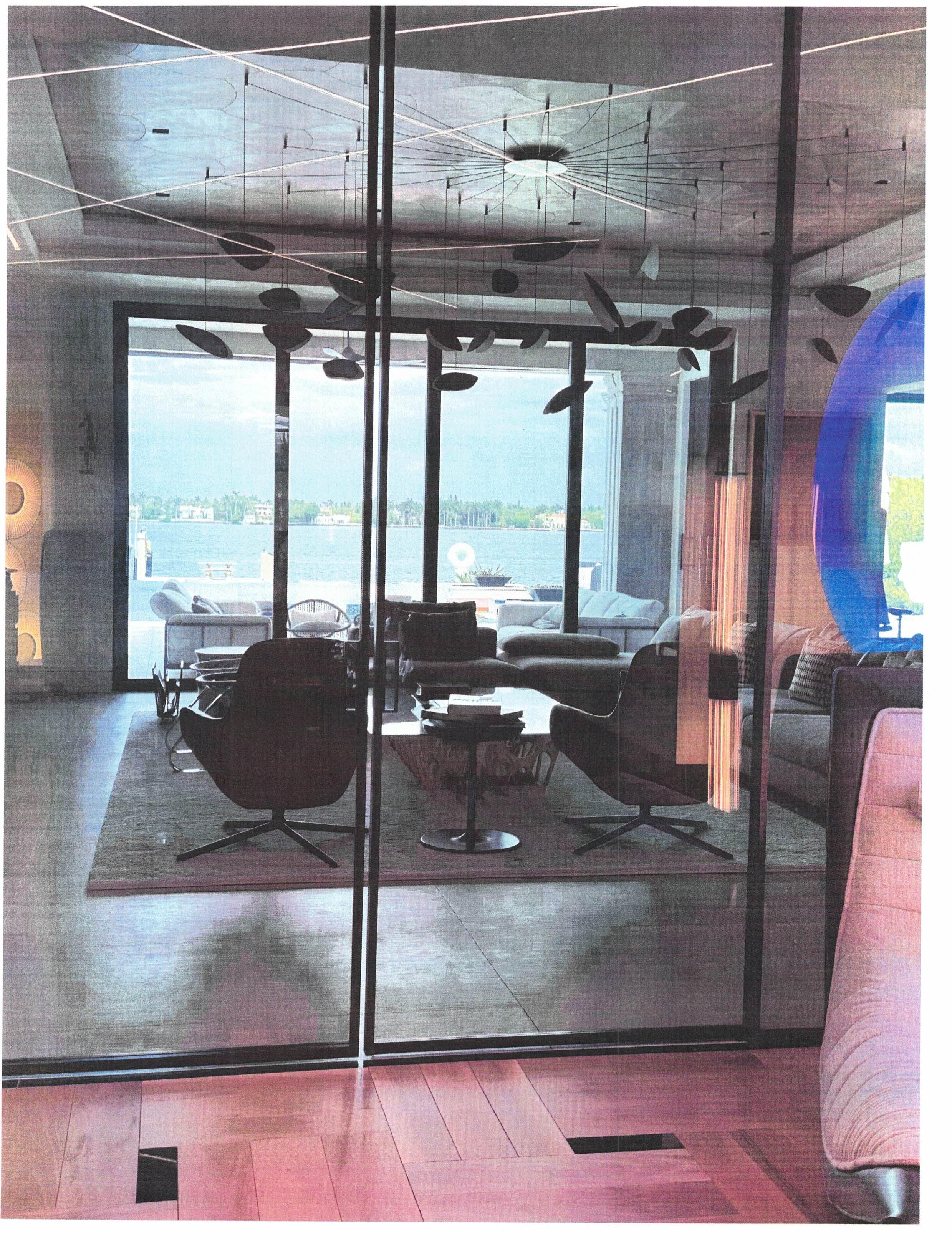 Modern VIVA Set of 4 Custom Glass Sliding Doors Room Divider For Sale