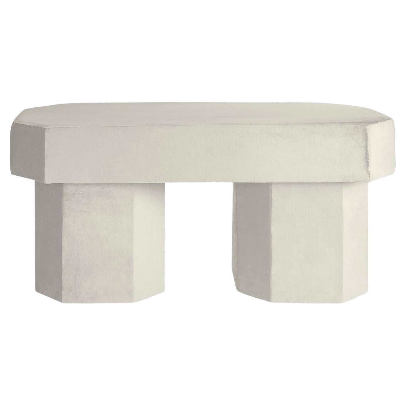 Viva White Bench by Houtique For Sale
