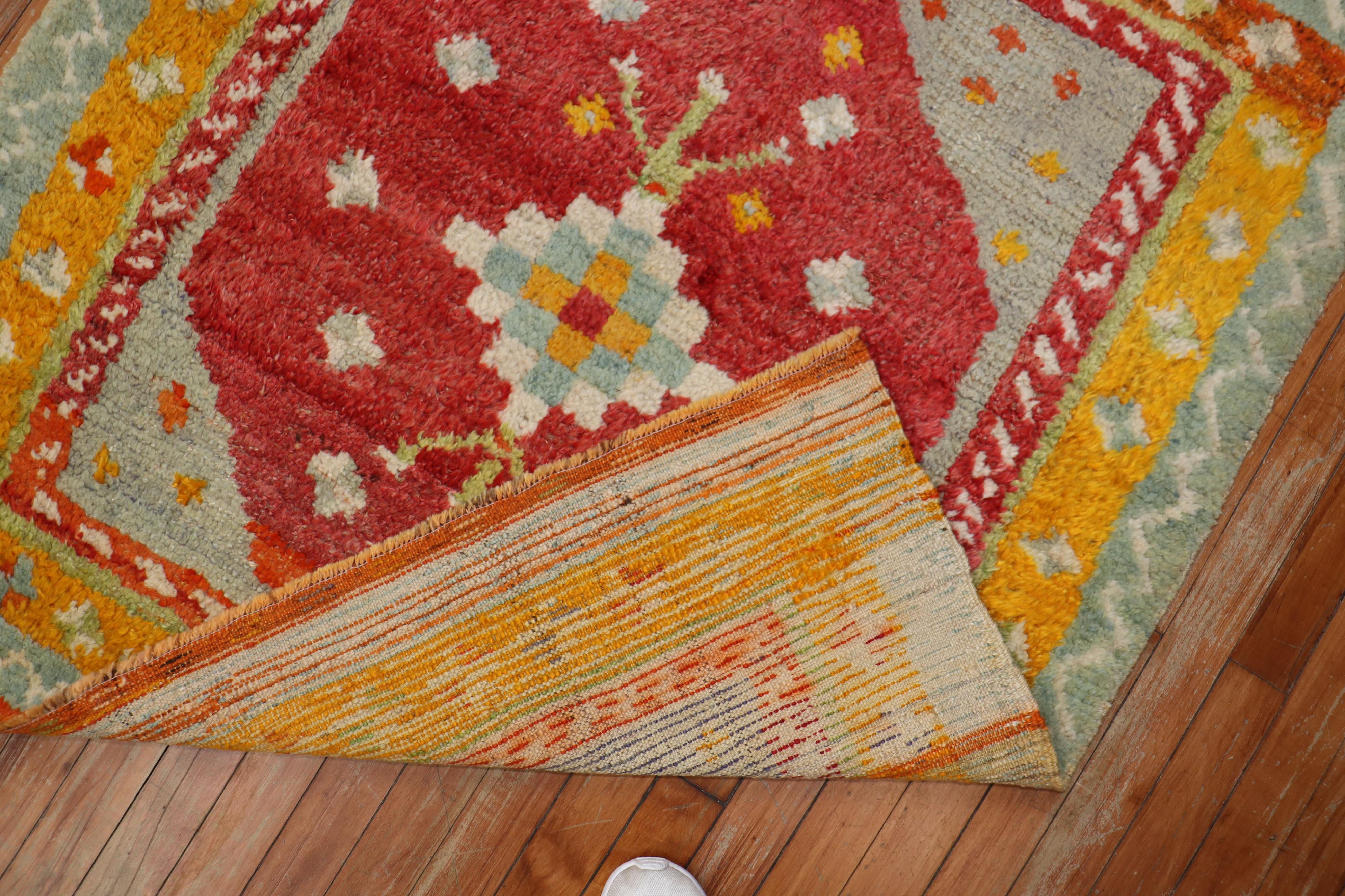 Bohémien Tappeto Vivacious Turkish Tulu Square Scatter Size in vendita