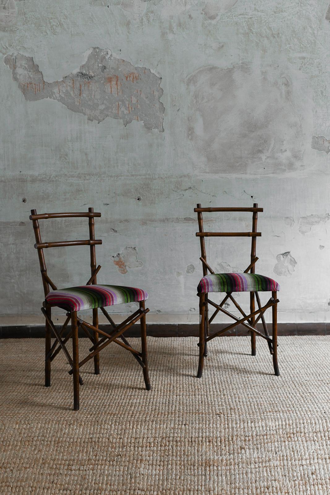 Ensemble de salon en bambou Vivai Del Sud 1970 avec coussins en vente 3