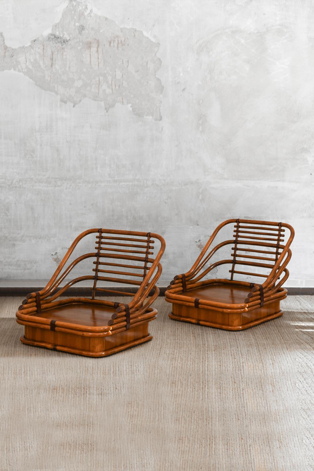 Vivai Del Sud Bamboo Living Room Set For Sale 5