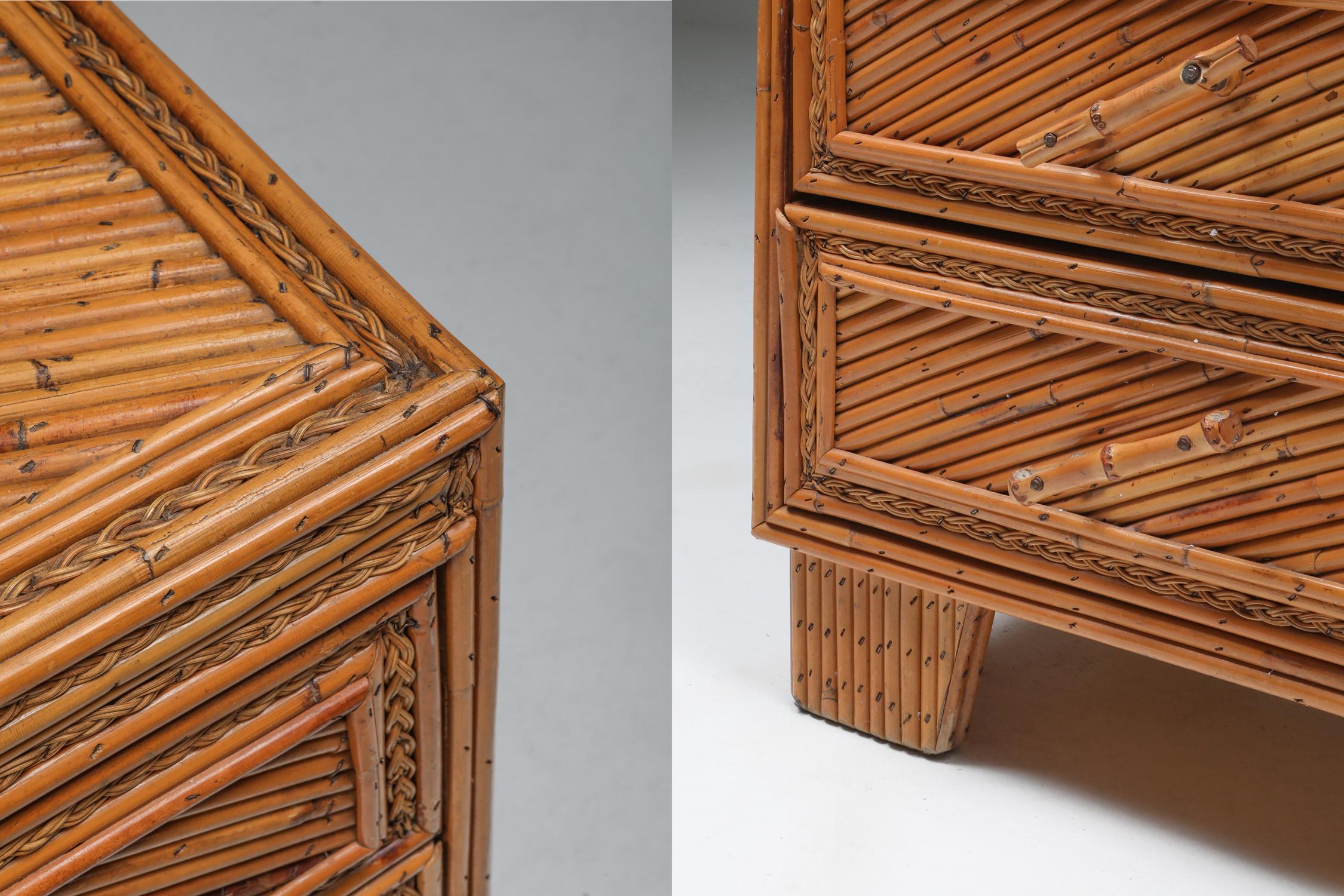 Vivai del Sud Commode in Rattan and Bamboo 1