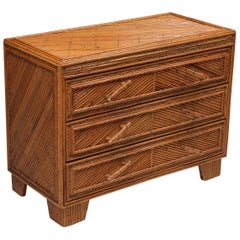 Vivai del Sud Commode in Rattan and Bamboo