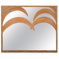 Vivai del Sud Large Tropicalist Mirror from the 1970s