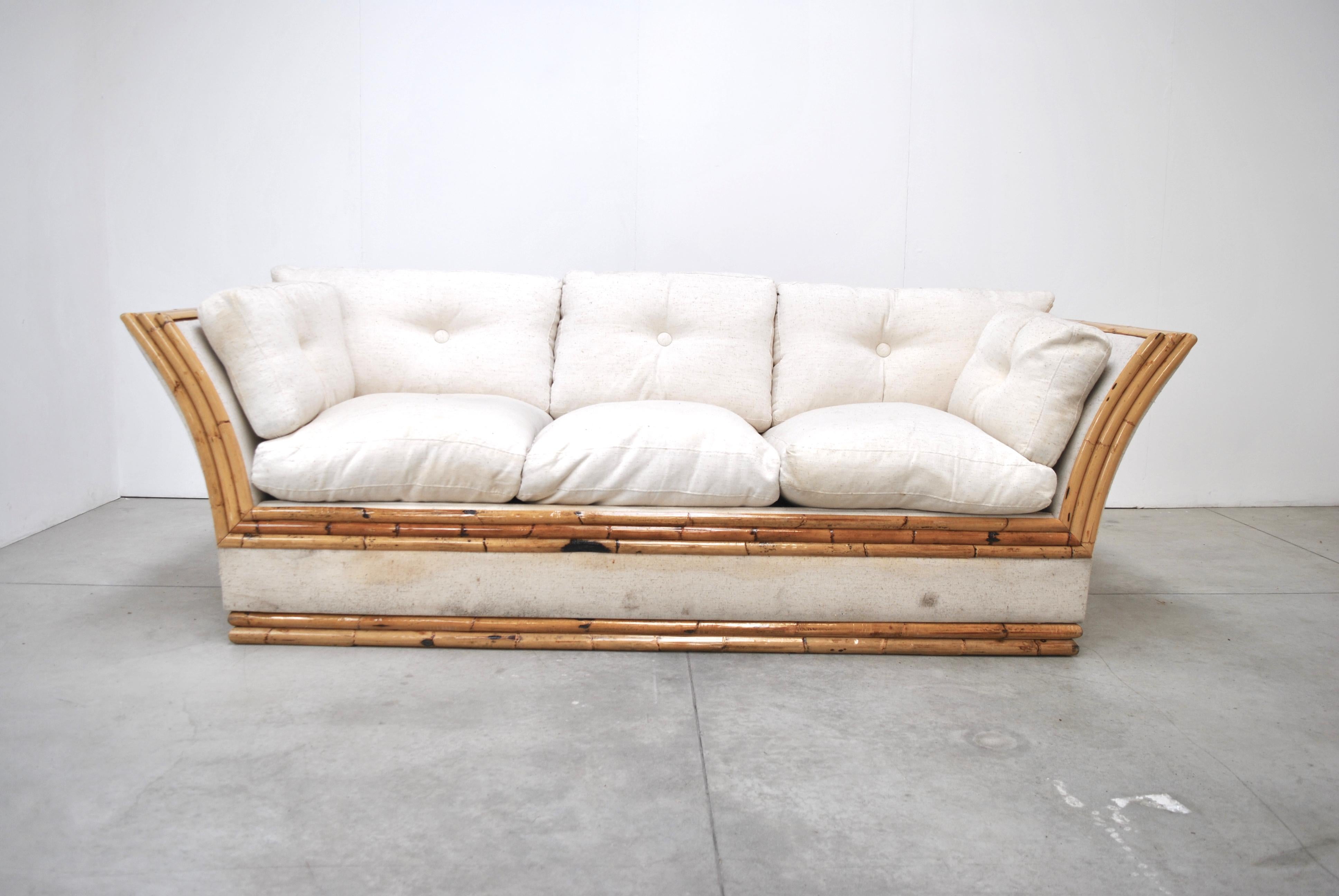 Vivai Del Sud Midcentury Italian Sofa, 1970s In Good Condition In bari, IT