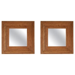 Vivai del Sud Pair of Rattan Mirrors