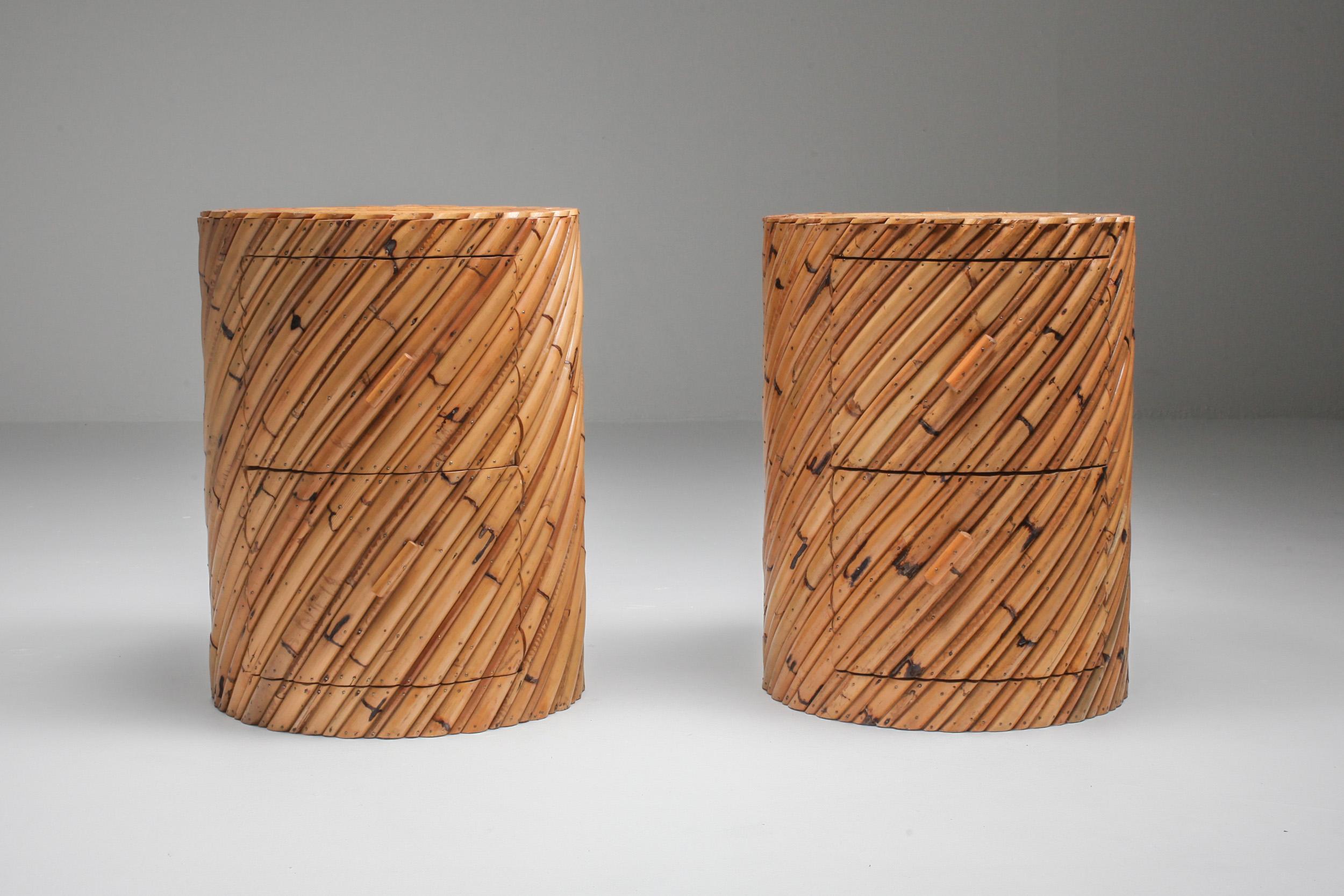 Late 20th Century Vivai del Sud Pair of Side Tables