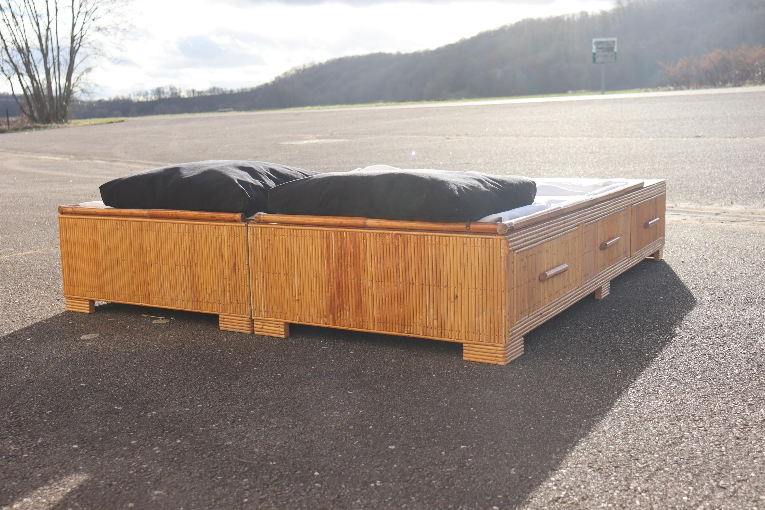 Vivai Del Sud Rattan Bed For Sale 1