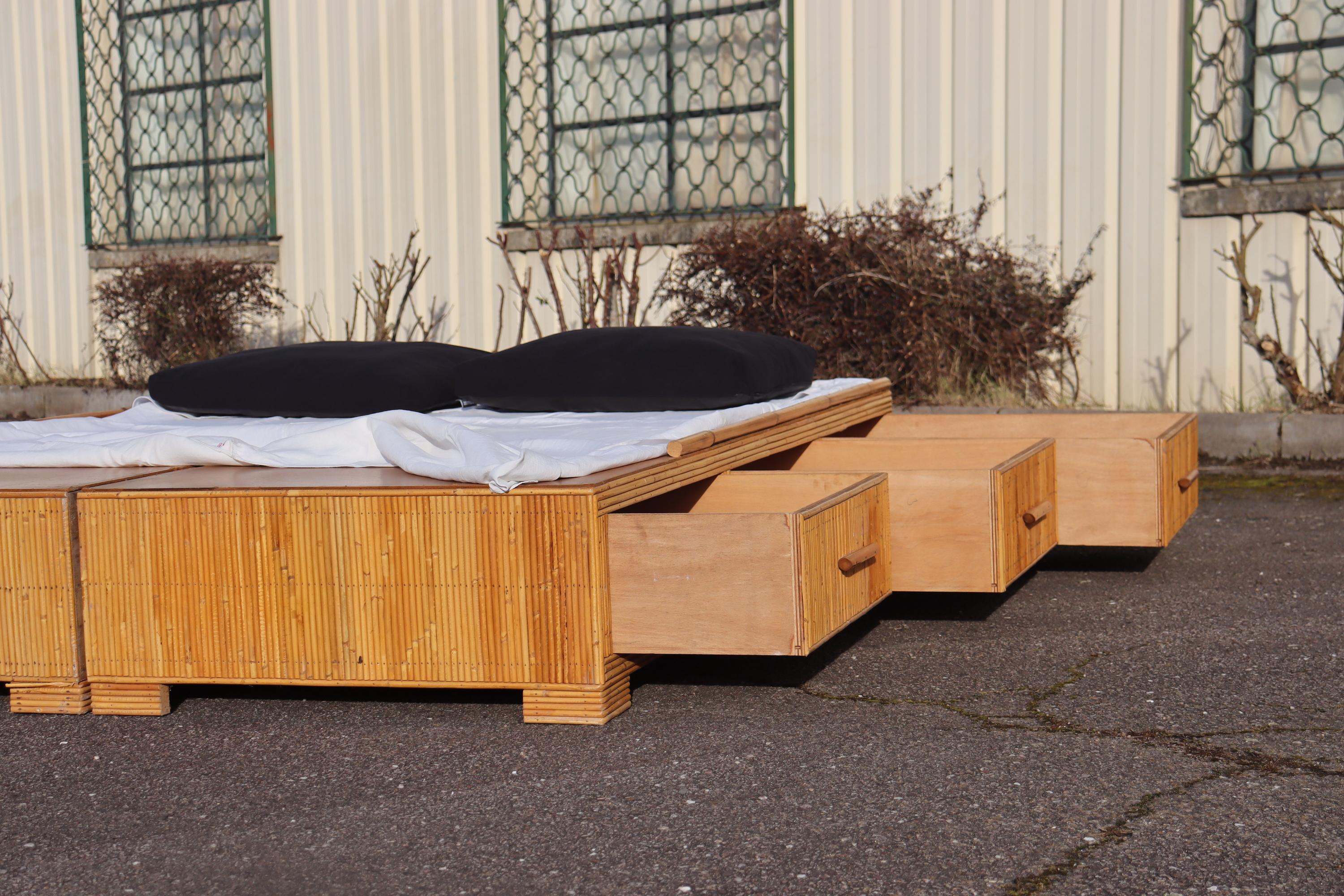 Vivai Del Sud Rattan Bed For Sale 3