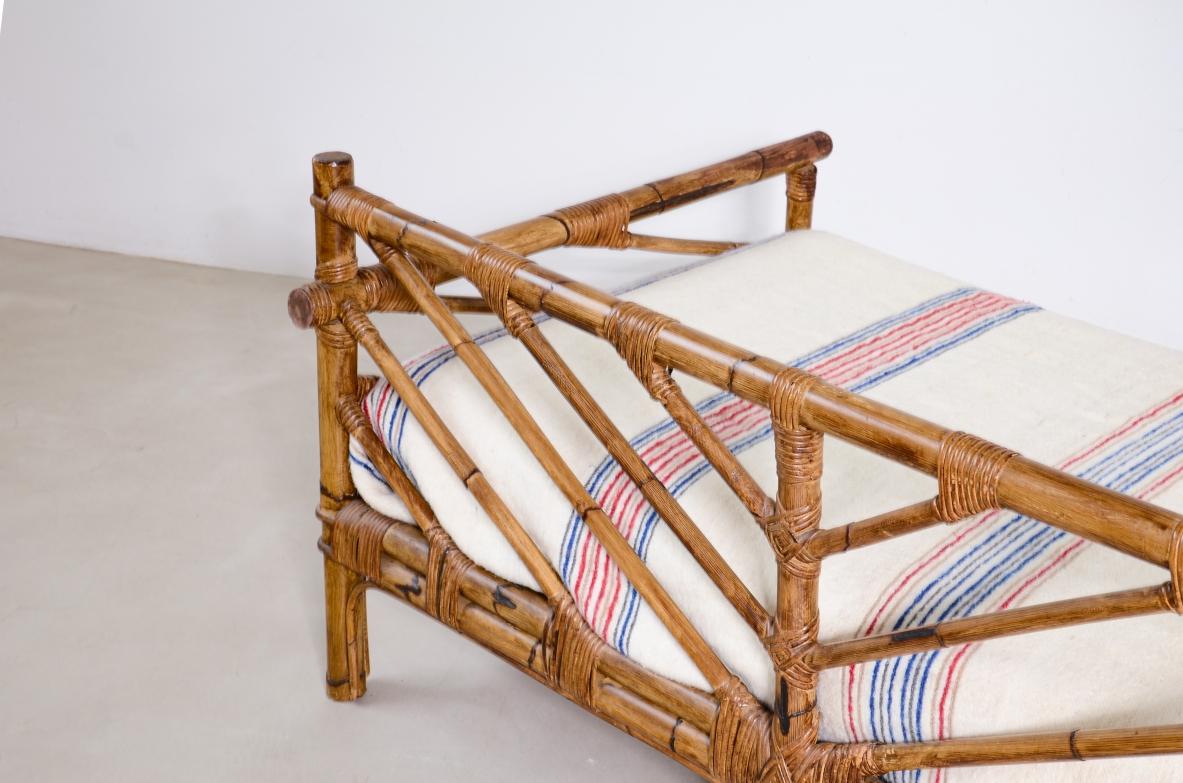 XX secolo Divano/letto Vivai del Sud in rattan in vendita