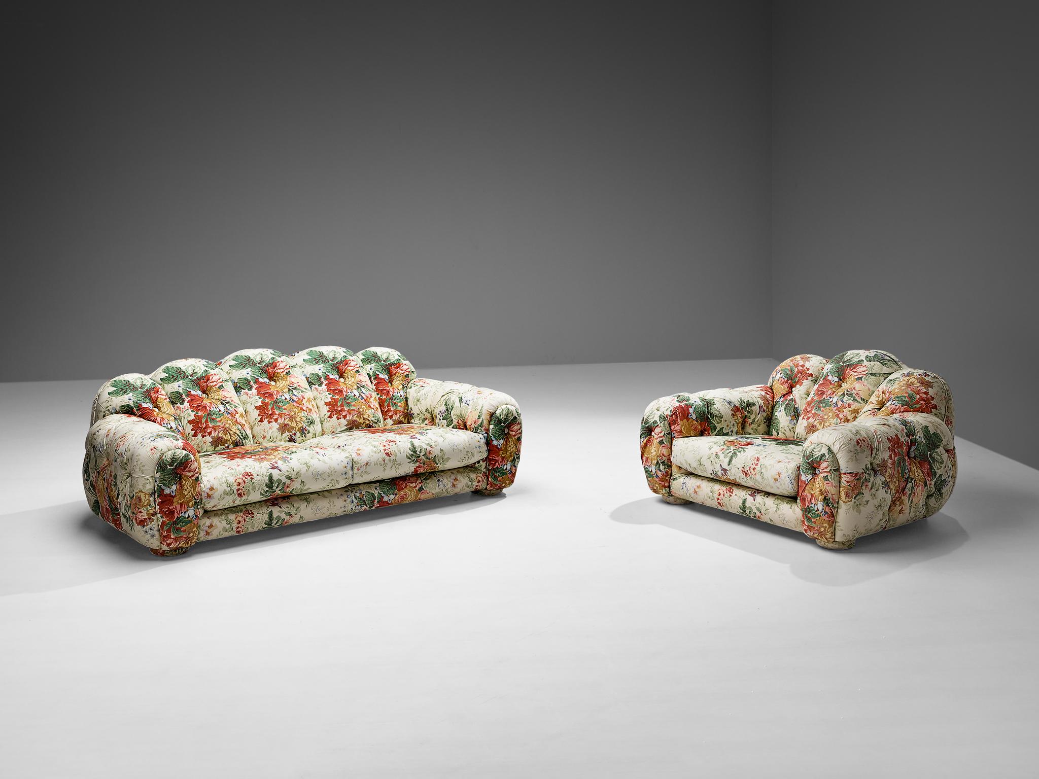 Vivai Del Sud 'Superstar' Lounge Chair in Floral Upholstery 4