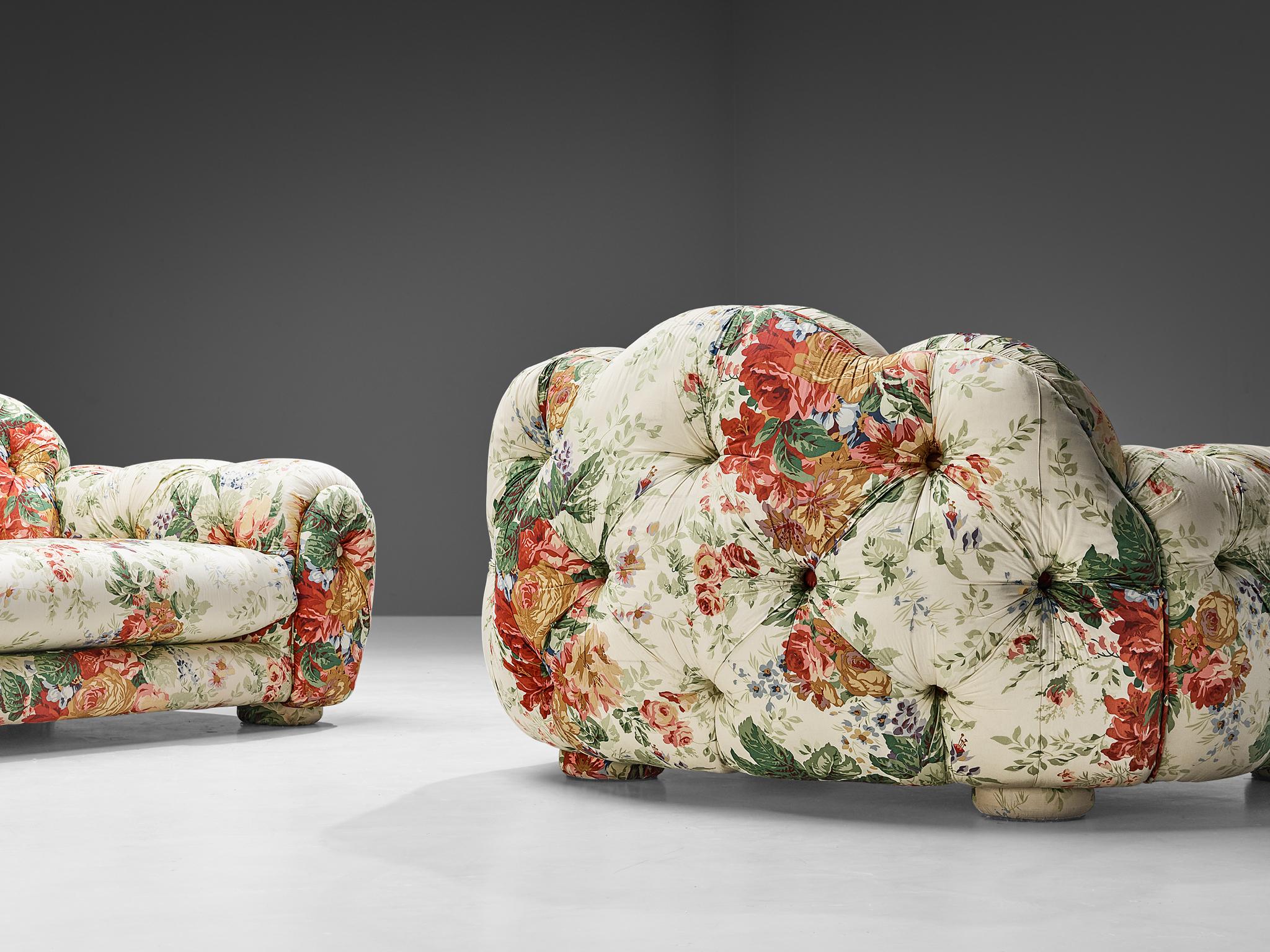 Vivai Del Sud 'Superstar' Lounge Chair in Floral Upholstery 5