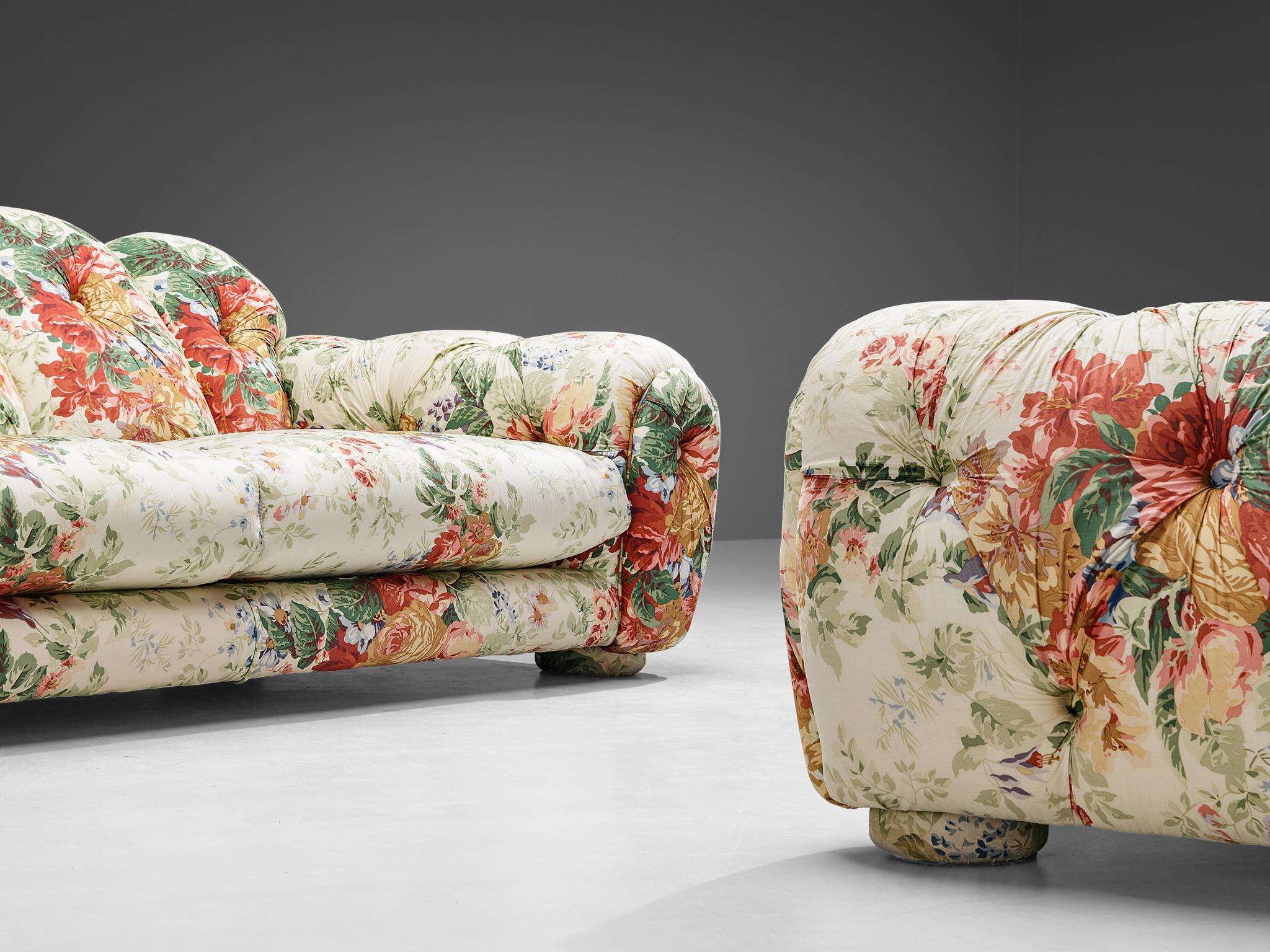 Vivai Del Sud 'Superstar' Lounge Chair in Floral Upholstery 6