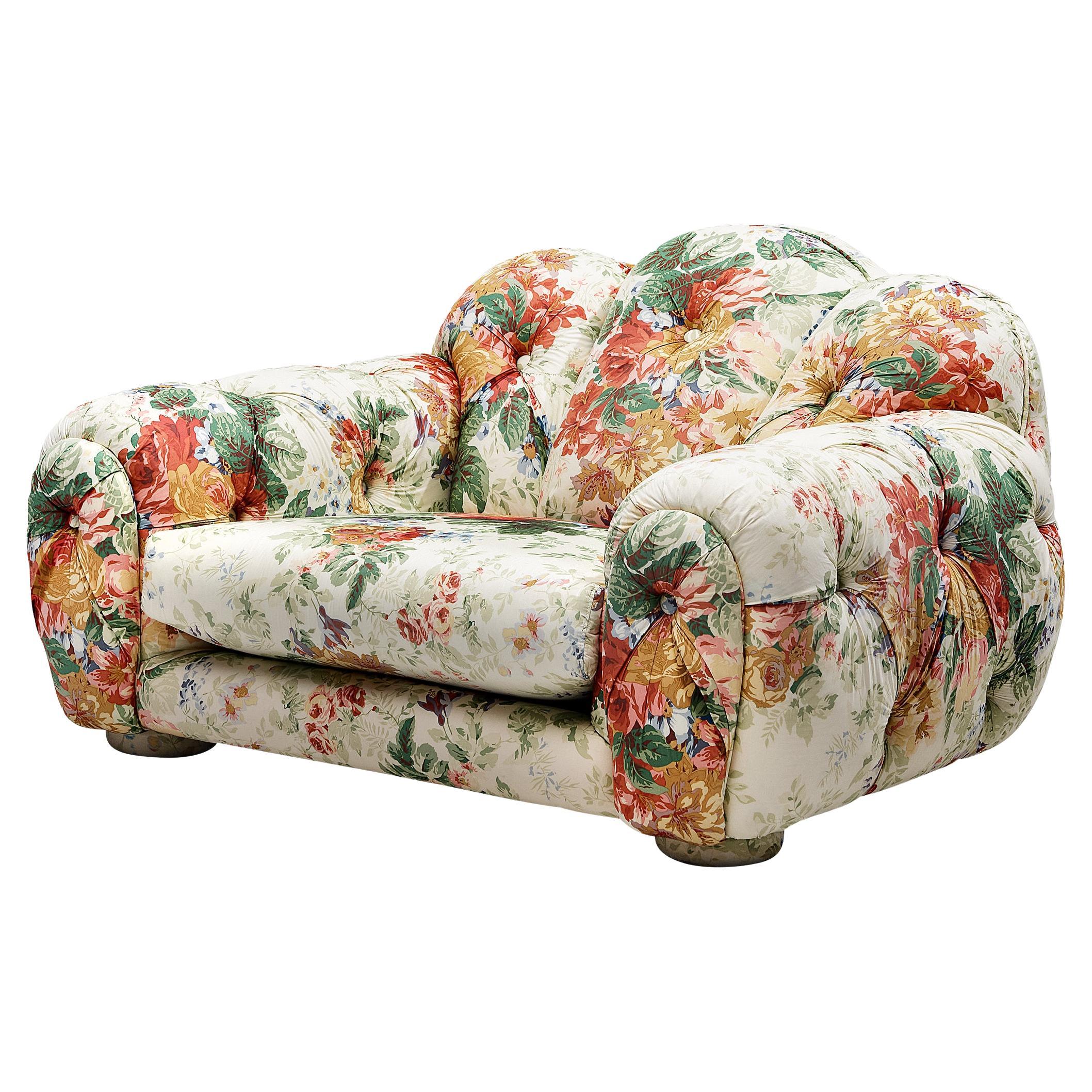 Vivai Del Sud 'Superstar' Lounge Chair in Floral Upholstery