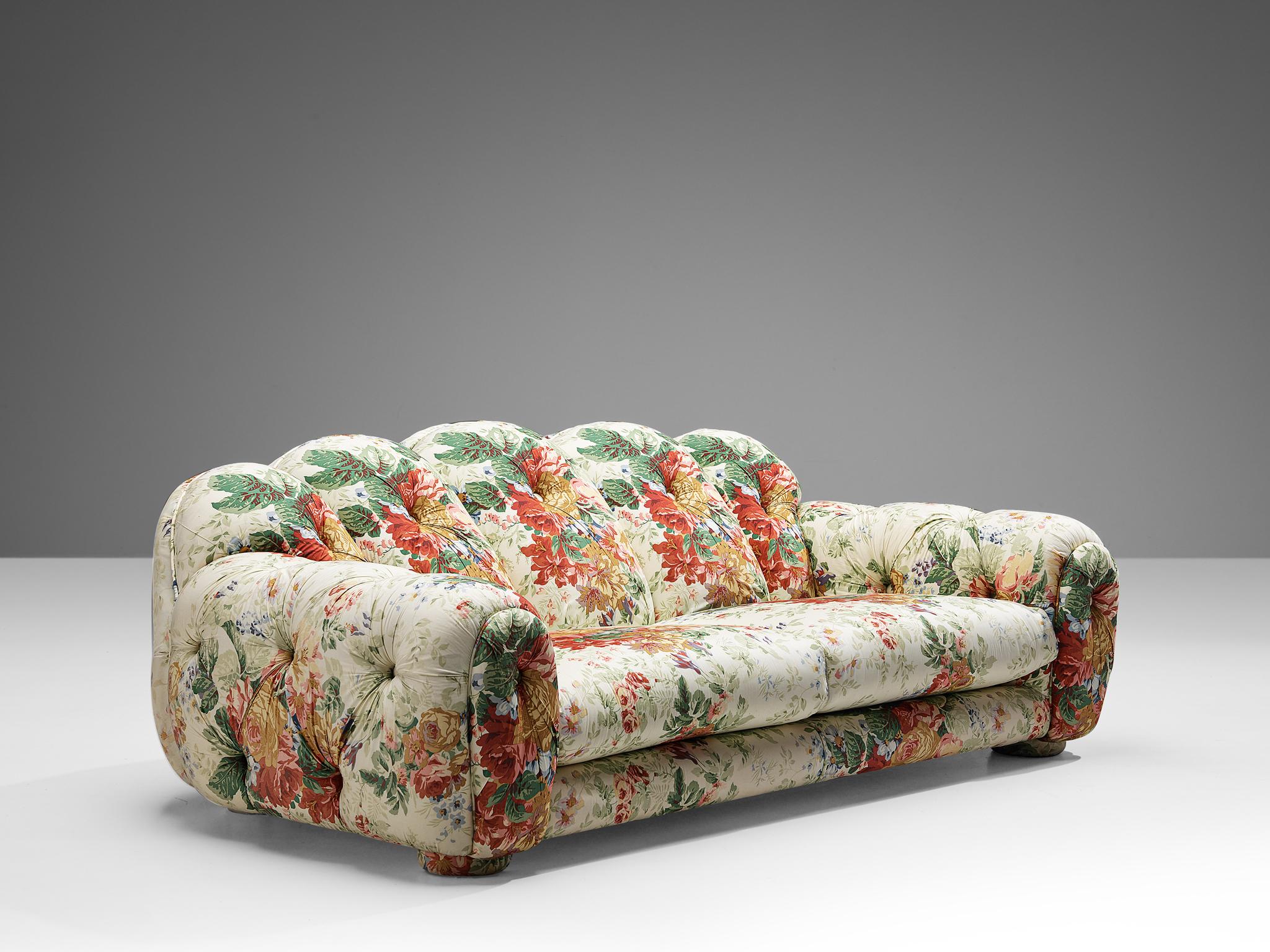 Fabric Vivai Del Sud 'Superstar' Sofa in Floral Upholstery