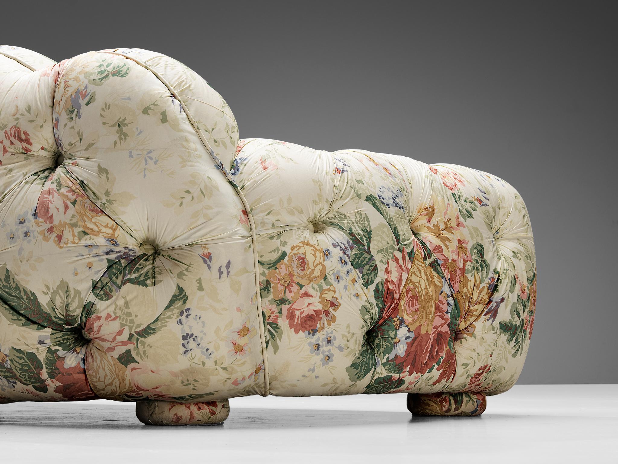 Italian Vivai Del Sud 'Superstar' Sofa in Floral Upholstery