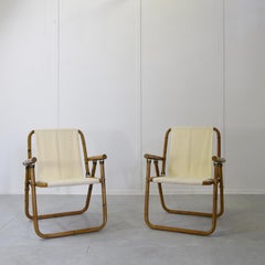 Vivai del sud two italian bamboo chairs 60’s.