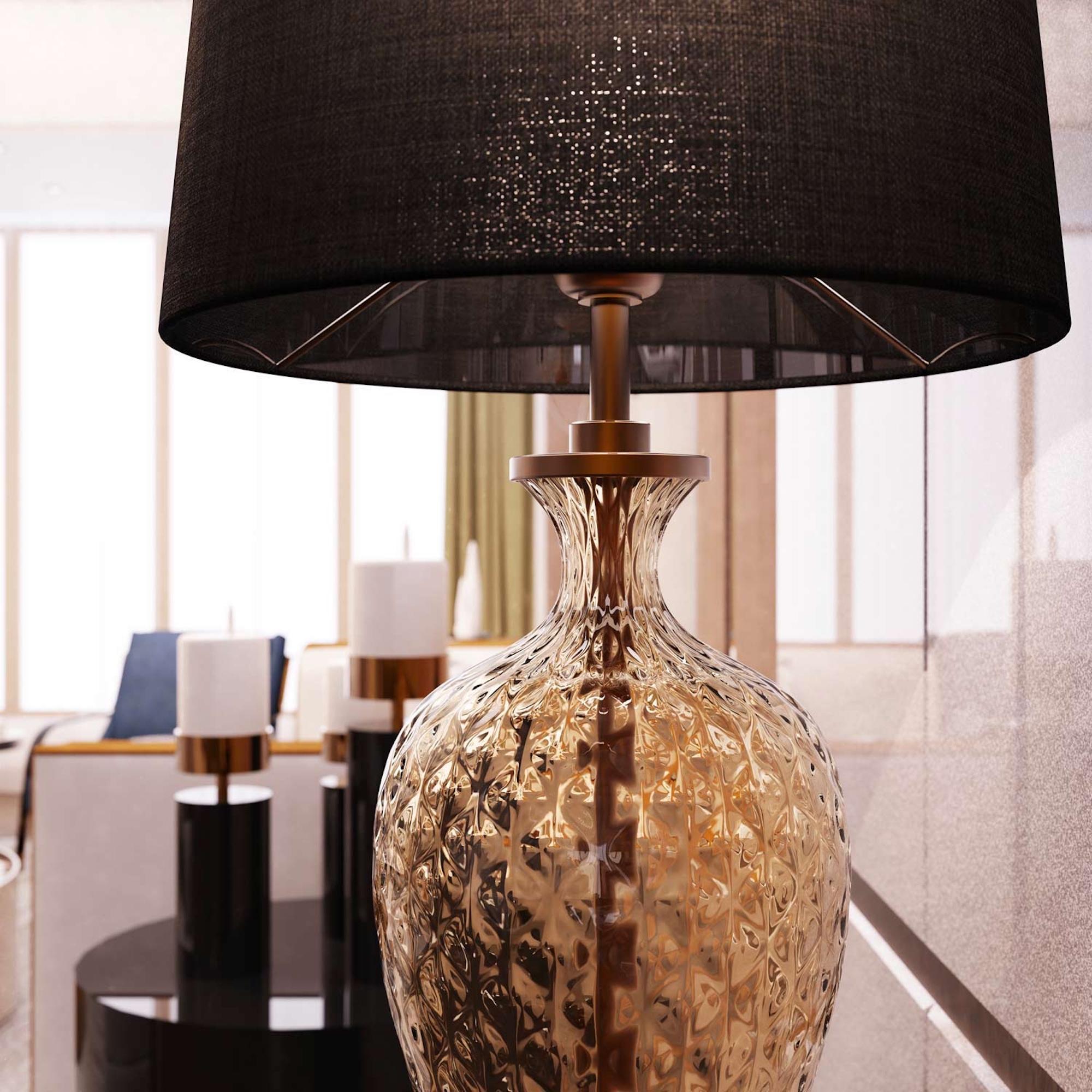 VIVALDI Moderne künstlerische Muranoglas-Tischlampe im Angebot 1