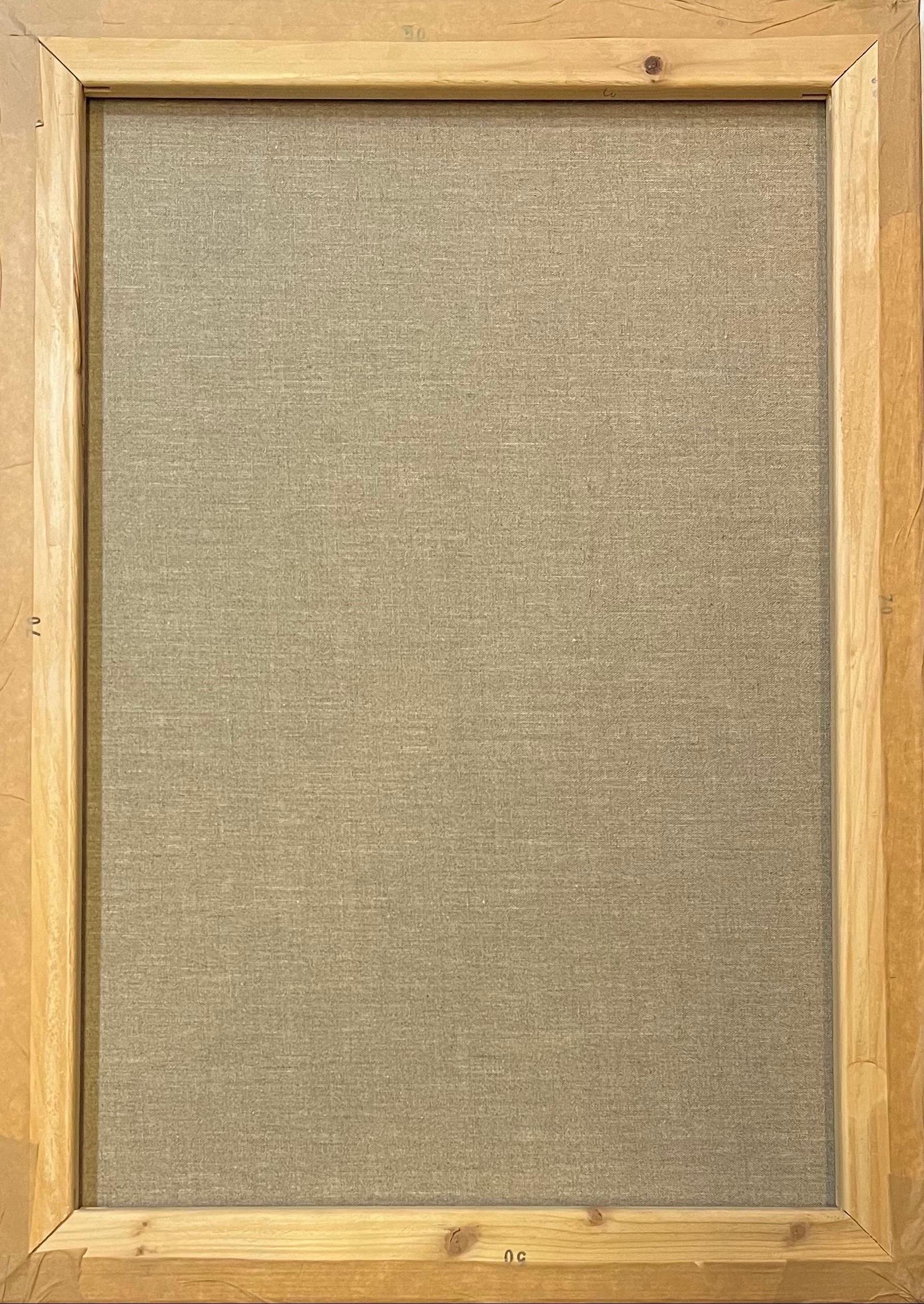 Composizione astratta N°1 di Vivaldo Martini - Olio su tela 70x50 cm in vendita 10