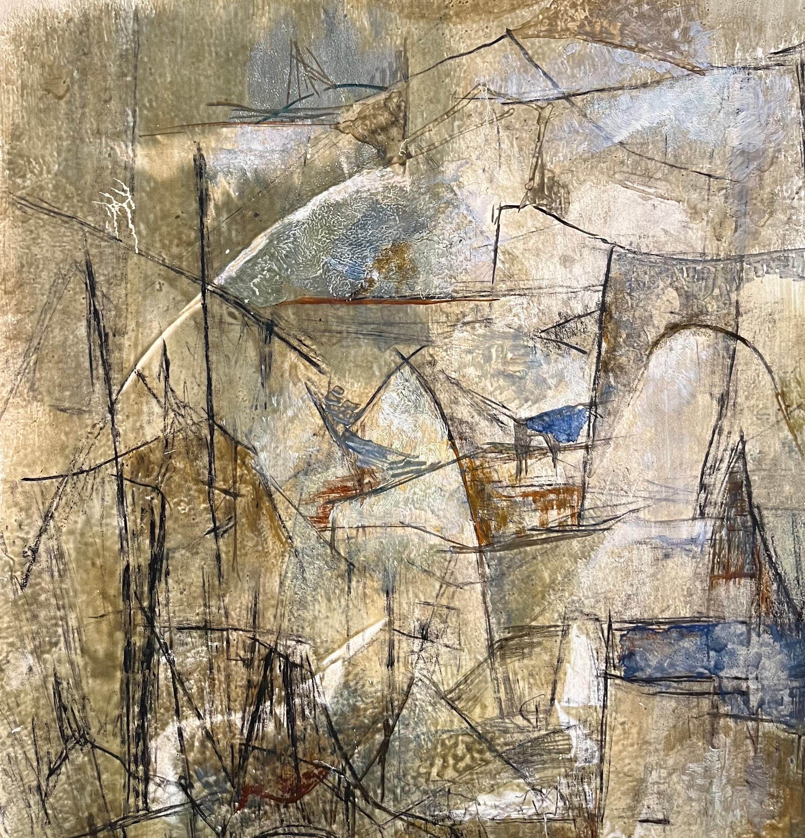 Composizione astratta N°1 di Vivaldo Martini - Olio su tela 70x50 cm in vendita 5