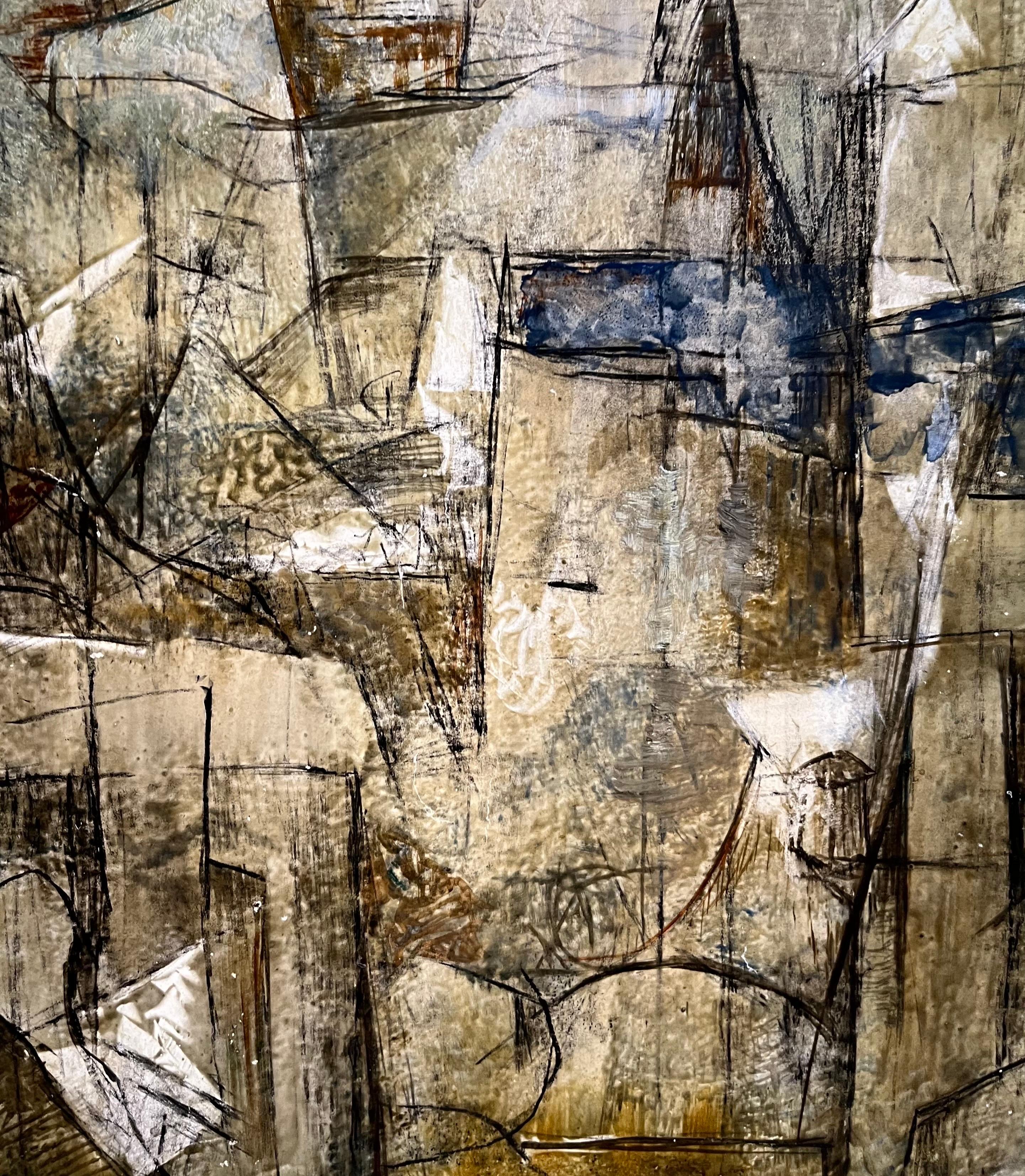 Composizione astratta N°1 di Vivaldo Martini - Olio su tela 70x50 cm in vendita 7